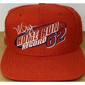 New Era Mark McGwire Vintage Red Players Choice 62 Home Run Record Snapback Hat